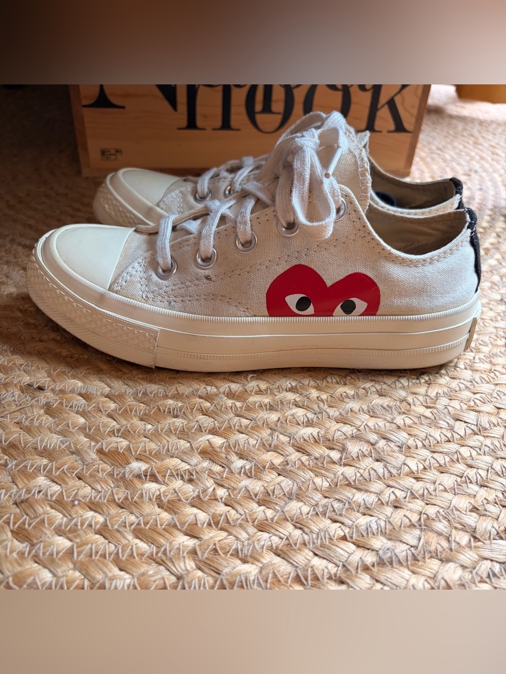 Converse comme des garçon cream ♥️
